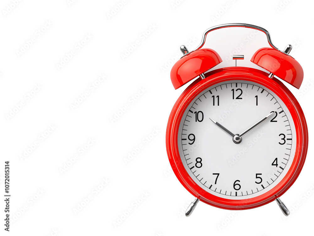a red alarm clock with bells a red alarm clock with bells