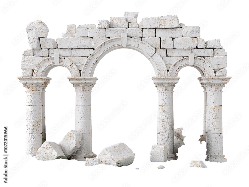 Obraz premium a stone archway with columns