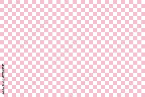 Soft pink checkerboard plaid pattern