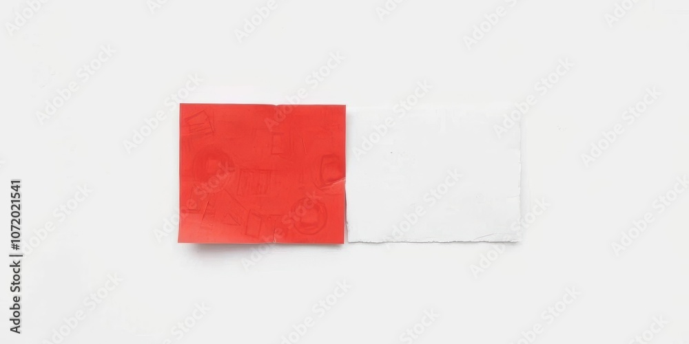Two arrows made of paper pointing in different directions on a plain background, concept, concept, paper