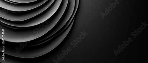 Wallpaper Mural a black and white photo of a bunch of paper circles Torontodigital.ca