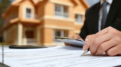 Bank loan officer reviews terms with client to secure ideal home financing options