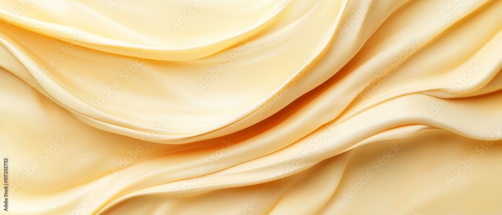 Obraz premium A close up of a yellow fabric with folds