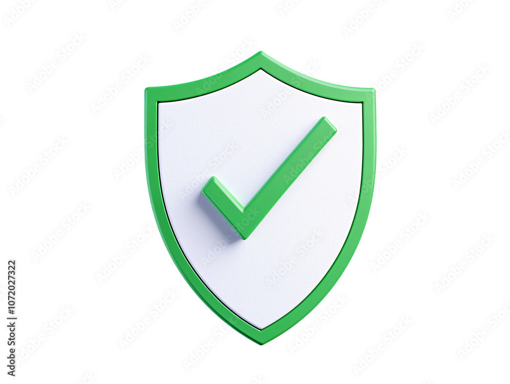 a green check mark on a shield a green check mark on a shield