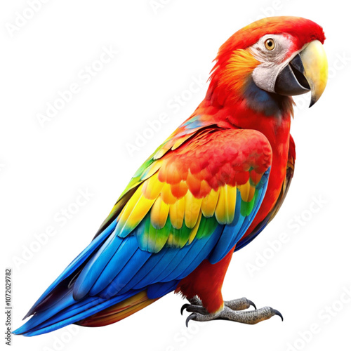 A colorful parrot