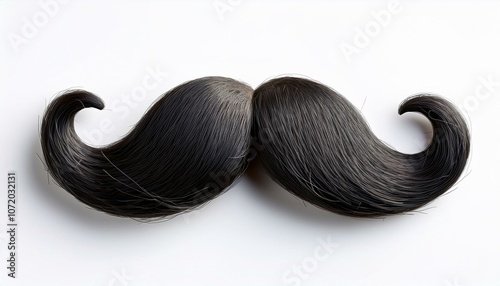 fake moustache isolate on White background