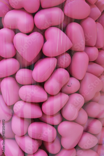  A colorful close view of glazed tasty jelly bean candies.