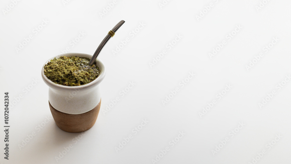 A traditional South American infusion called yerba mate. It is a typical social drink from Argentina, Uruguay, Brazil, and Paraguay