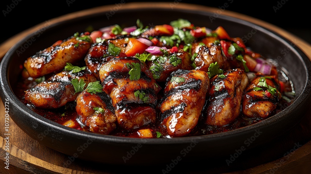 Grilled Chicken with a Spicy Glaze Grilled Chicken with a Spicy Glaze