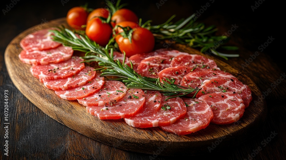 Sliced Pork Appetizer with Rosemary Sliced Pork Appetizer with Rosemary