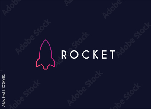 rocket launch vector logo icon design. rocket logo icon vector template for business start up creative logo