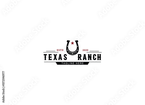 Horse shoes logo icon design template flat vector