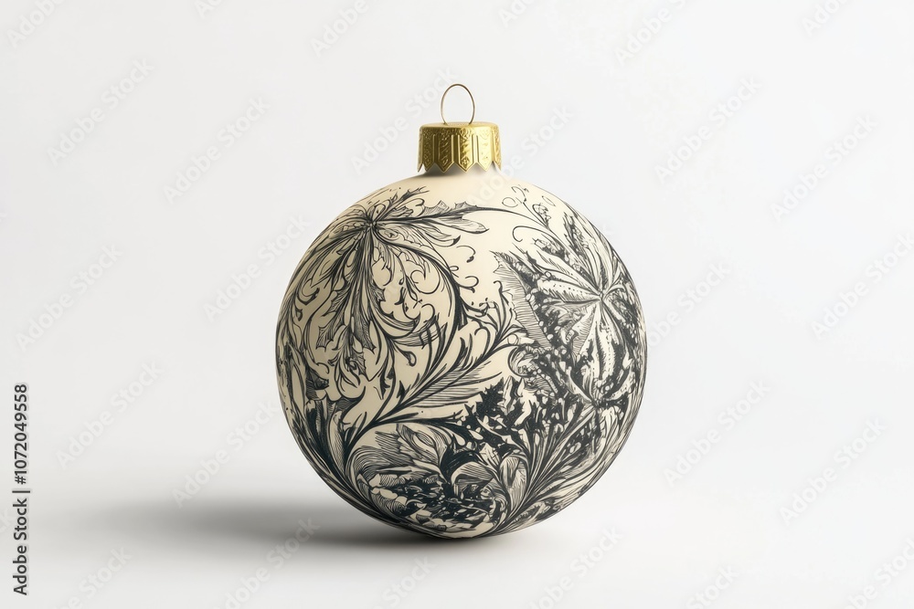 A decorative ornament in black and white on a white background, suitable for various designs and layouts A decorative ornament in black and white on a white background, suitable for various designs and layouts