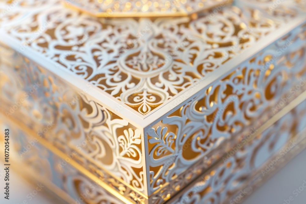 A decorative box with a lit candle on top, suitable for various occasions and settings A decorative box with a lit candle on top, suitable for various occasions and settings