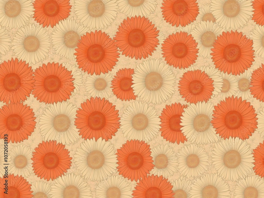 Fototapeta premium Vintage Floral Pattern