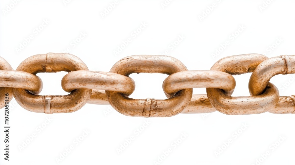 Obraz premium Explore the intricate connections of abstract gold chains linking digital devices for enhanced connectivity and innovation