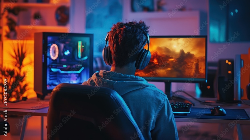 Obraz premium Gamer in Action