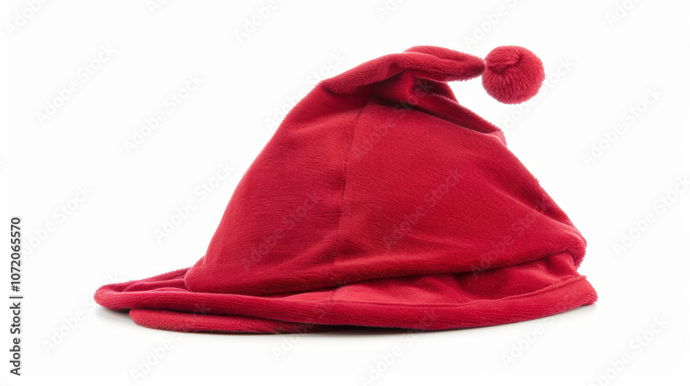 santa claus red hat isolated on white santa claus red hat isolated on white