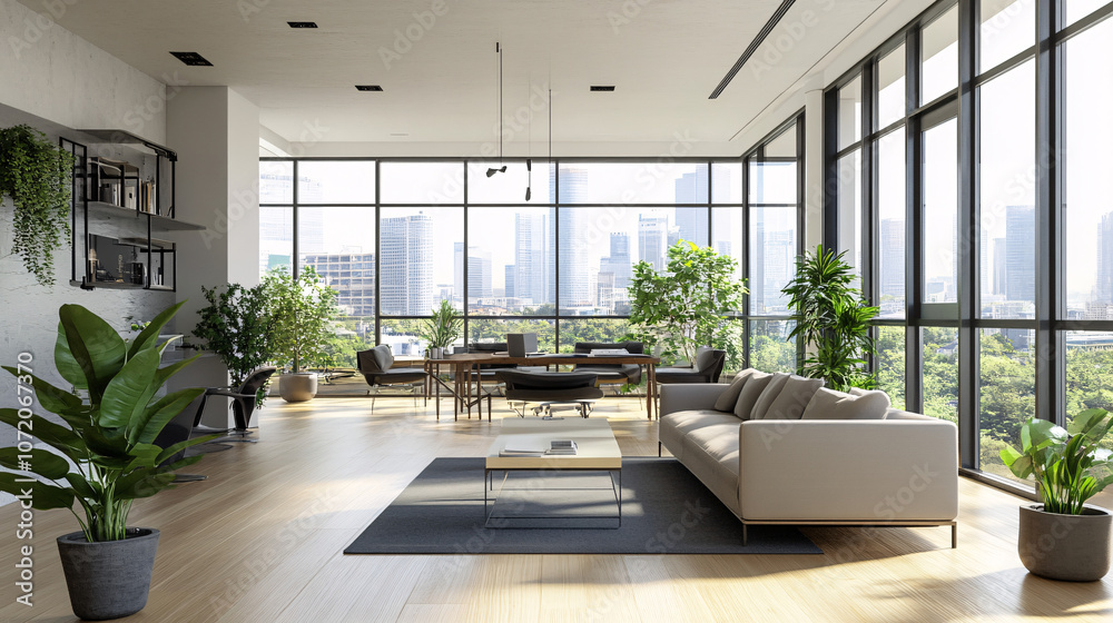 modern living room with furniture modern living room with furniture