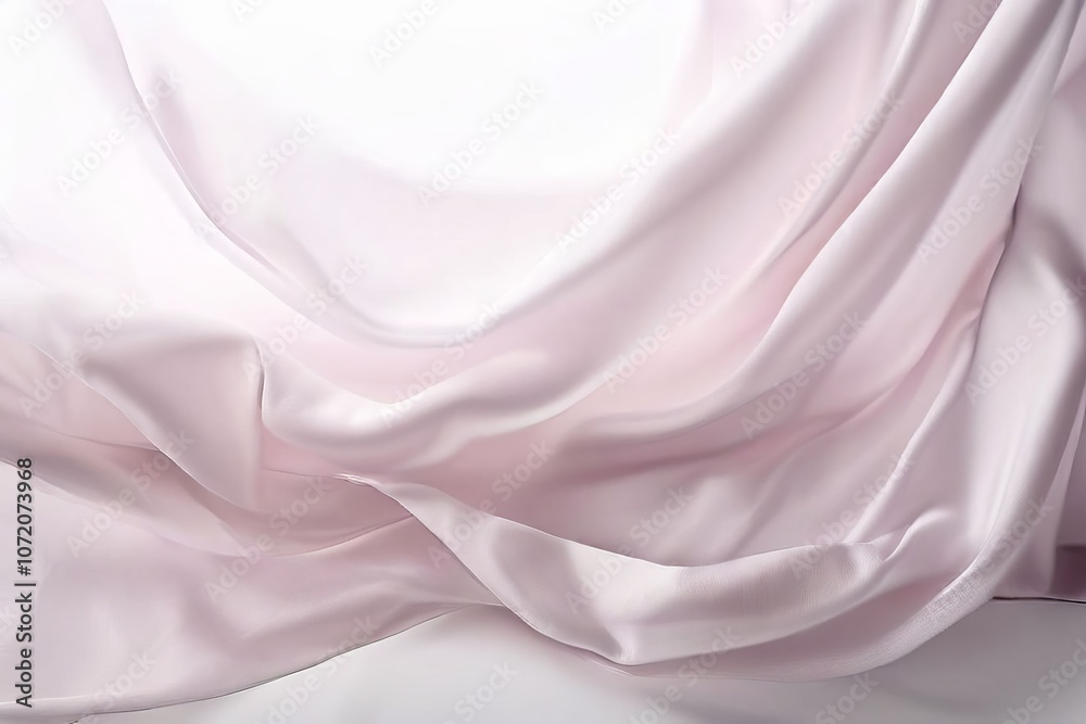 Obraz premium soft whisper gentle blurred fabric texture on a white background