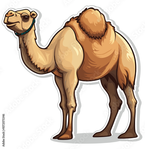 Camel Cartoon sticker illustration