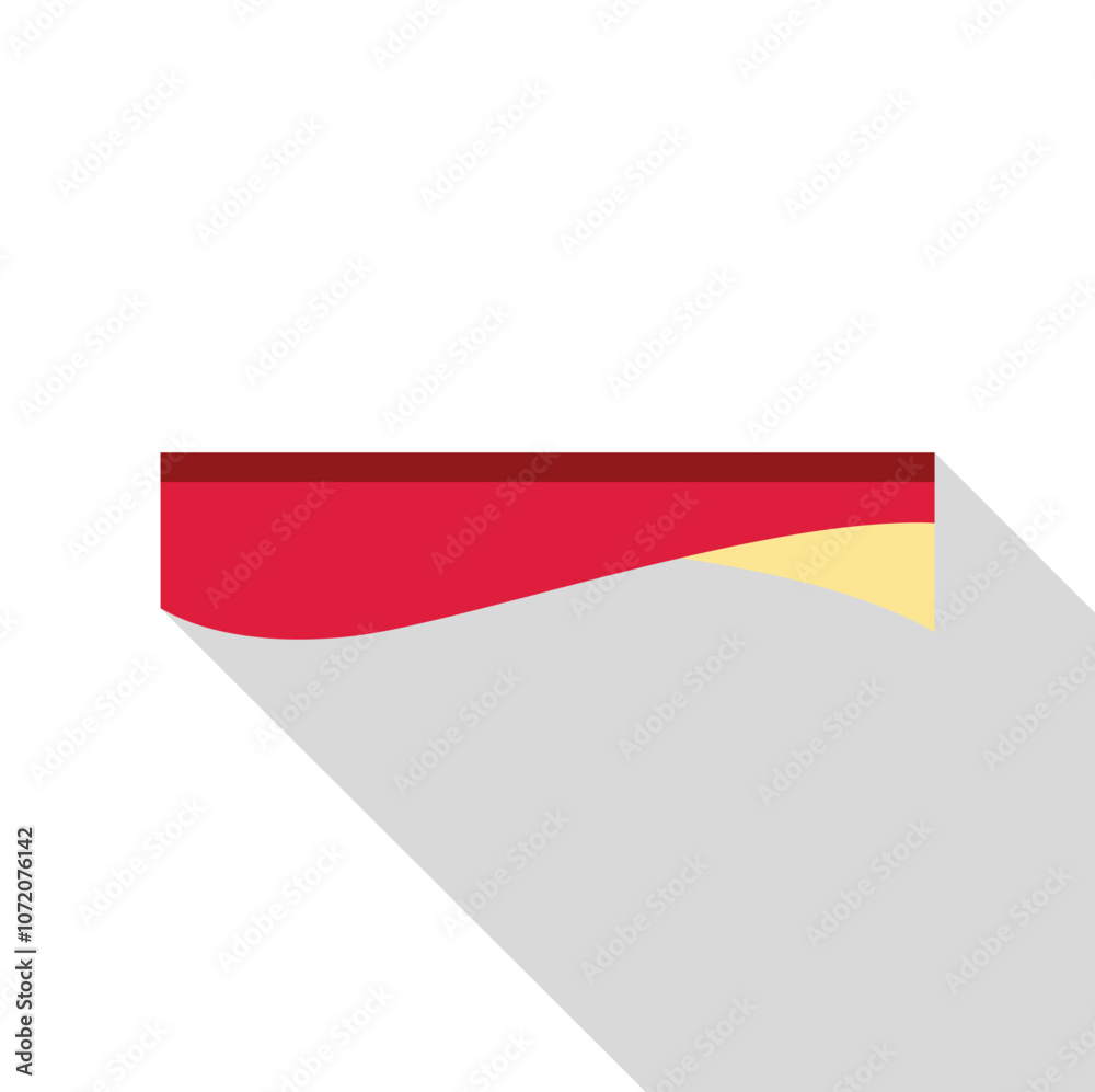 Naklejka premium Bookmark ribbon is indicating current reading position in a book