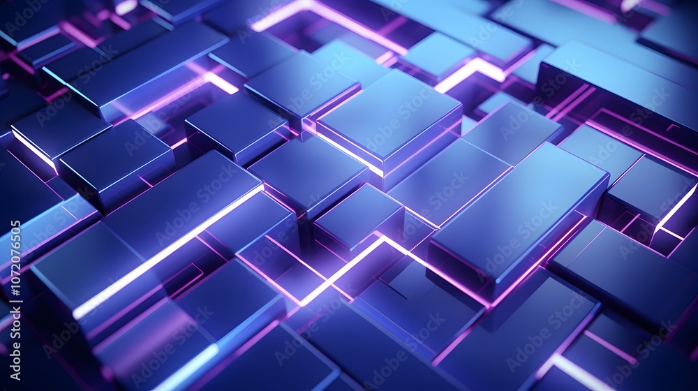 3d rendering of blue and purple abstract geometric background. Scene for advertising, technology, showcase, banner, game, sport, cosmetic, business, metaverse. Sci-Fi Illustration. Product display 3d rendering of blue and purple abstract geometric background. Scene for advertising, technology, showcase, banner, game, sport, cosmetic, business, metaverse. Sci-Fi Illustration. Product display