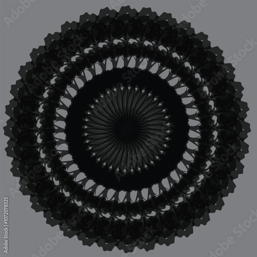 Abstract mandalas are widely used in various branches of art and design,