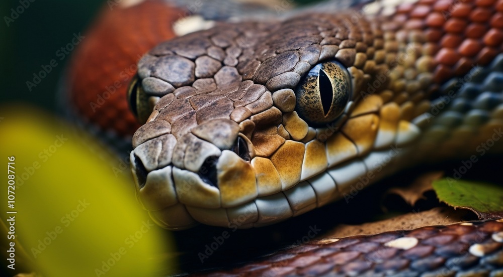 close-up of snnake, snake in wild nature, snake in the forest, close-up of wild snake, snake looking forward close-up of snnake, snake in wild nature, snake in the forest, close-up of wild snake, snake looking forward