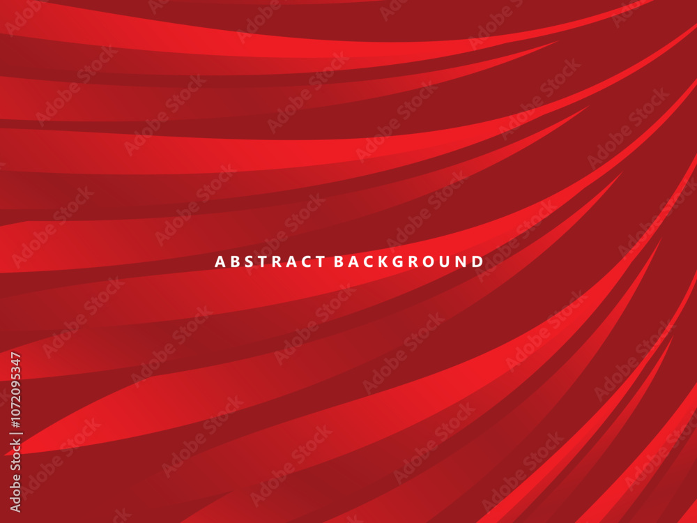 Fototapeta premium Abstract red background. Dynamic sound waves. Design elements. Vector illustration. Luxury background for posters, placards, brochures, banners, headers, covers, etc.