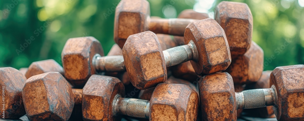 Achieve Your Fitness Goals With These Rusty Dumbbells Weight Gain Through Lifestyle Wellness, Fitness Motivation, and Health