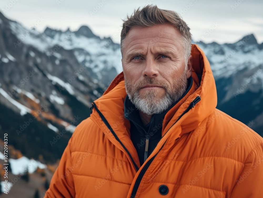 Authentic Outdoor Portrait of a Man Embracing Freedom in Nature, Healthy Lifestyle, Adventure, Mountain Views, Rugged, Wild, Explore, Travel, Man, Portrait, Nature, Landscape, Outdoors, Hiking