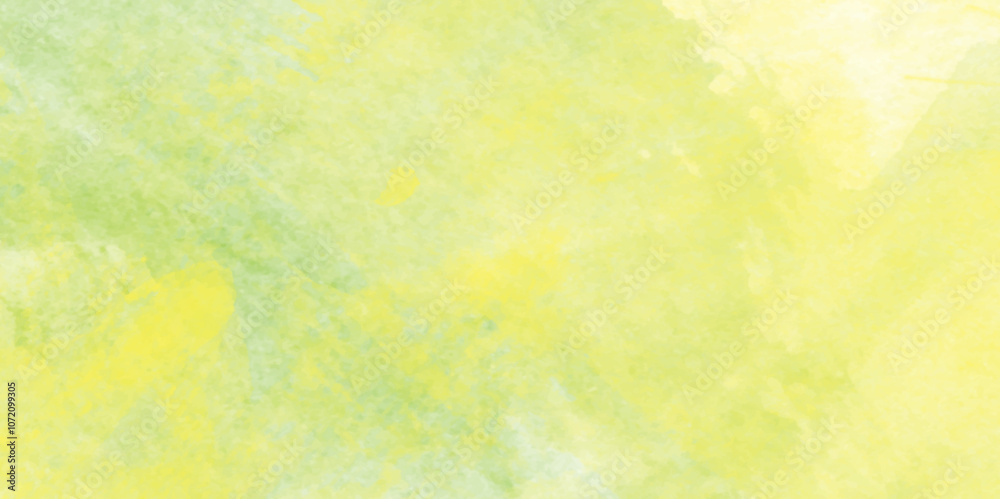 Abstract  light tone watercolor background, liquid alcohol ink painting background, Hand drawn yellow, green, and white color background.