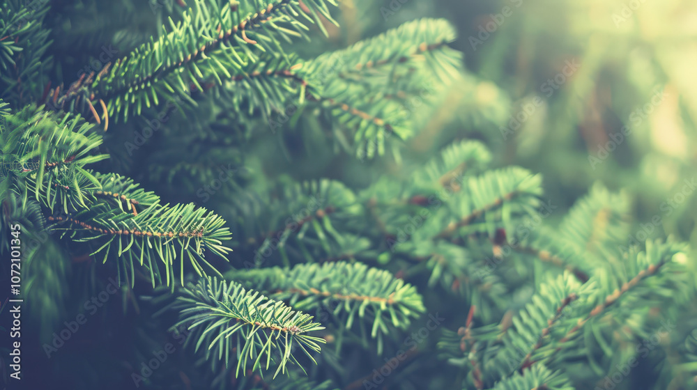 christmas background with pine cones
