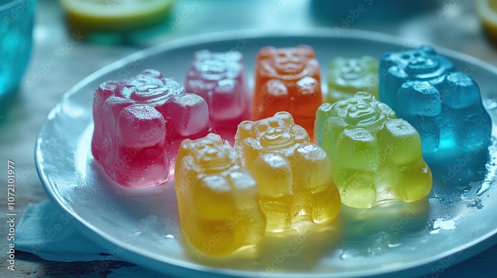 Frozen gummy bears