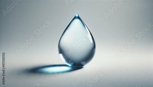 Water drops on white background