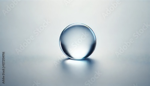 Water drops on white background