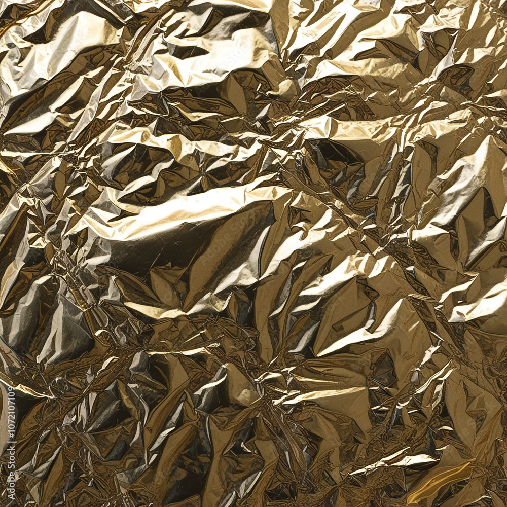 Background with texture of crumpled foil Background with texture of crumpled foil
