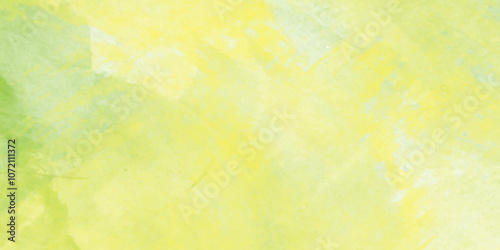 Abstract  light tone watercolor background, liquid alcohol ink painting background, Hand drawn yellow, green, and white color background.