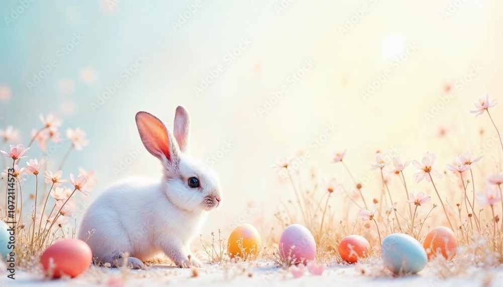 Easter Joy in Watercolors, Bunnies, Eggs, and Blossoms Easter Joy in Watercolors, Bunnies, Eggs, and Blossoms
