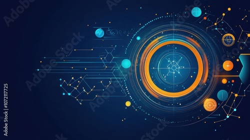 Wallpaper Mural Zodiac Symbols with Elemental Icons on Dark Background Torontodigital.ca