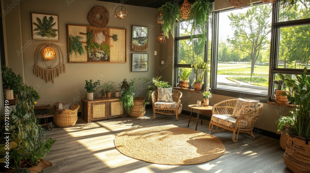 Fototapeta premium Tranquil Indoor Space for Mental Health Recovery