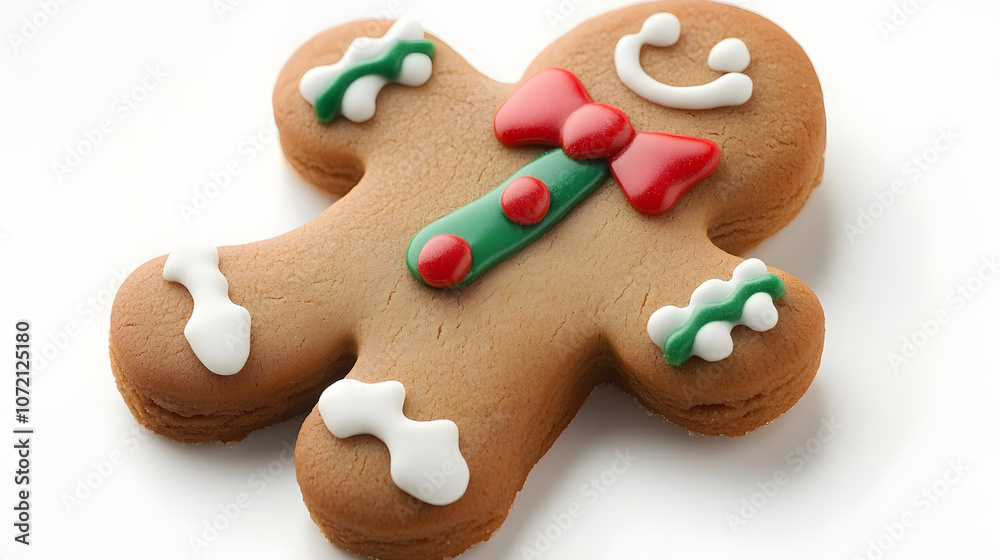 christmas gingerbead man isolated on white backgrounb, tasty winter dessert christmas gingerbead man isolated on white backgrounb, tasty winter dessert