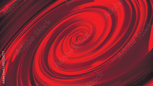 Abstract red radial circles background with rotation effect. Circular colorful digital sound wave. Red abstract swirl background. Moire abstract texture. For posters, brochures, covers, banners.Vector