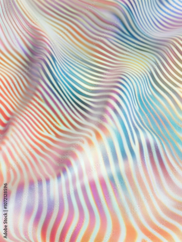 Fototapeta premium Abstract Iridescent Striped Pattern