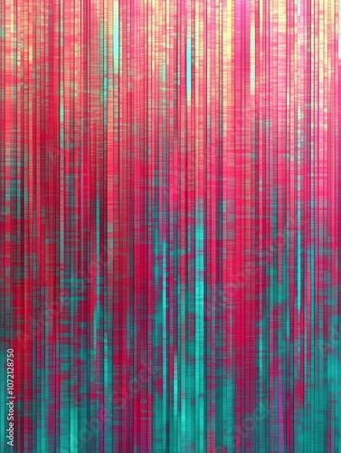 Vibrant Vertical Stripes Abstract Art