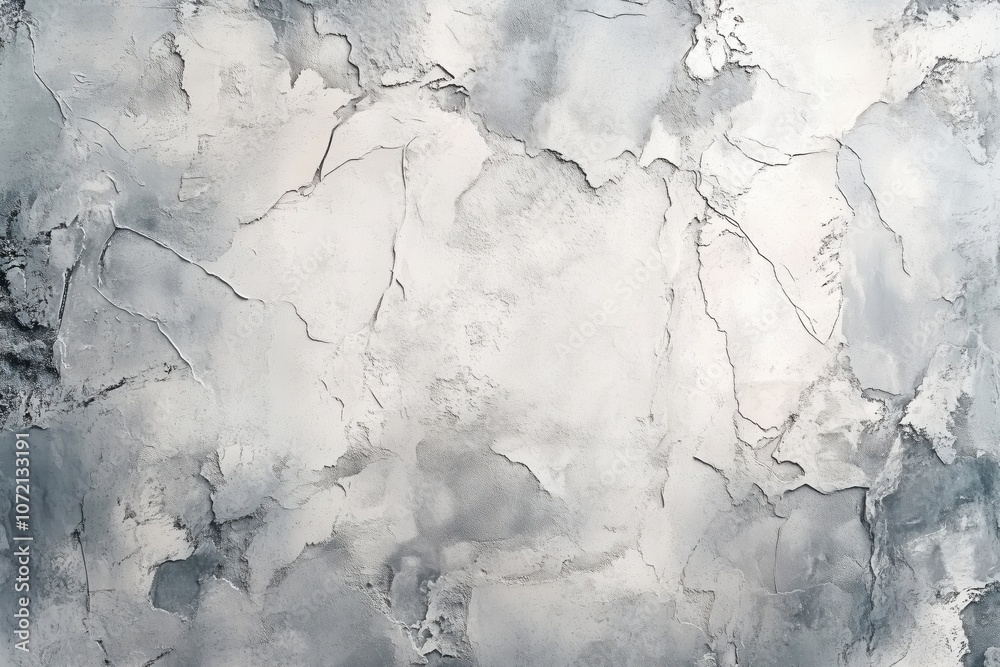Fototapeta premium Textured gray wall surface with cracks and patterns