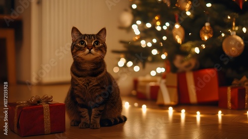 christmas tree with gifts