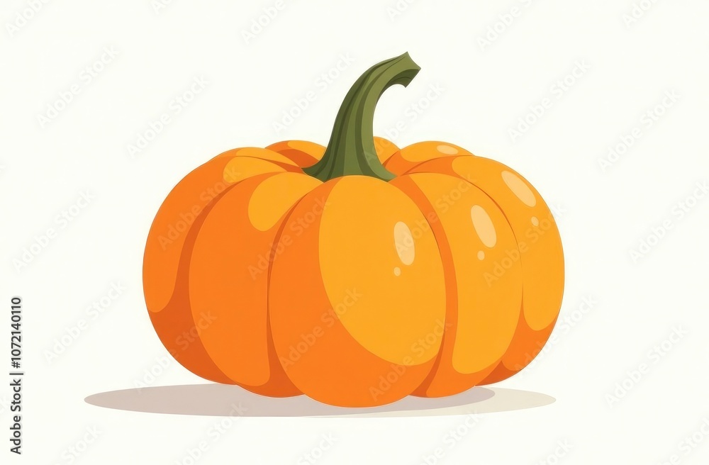 Obraz premium Pumpkin on a white background