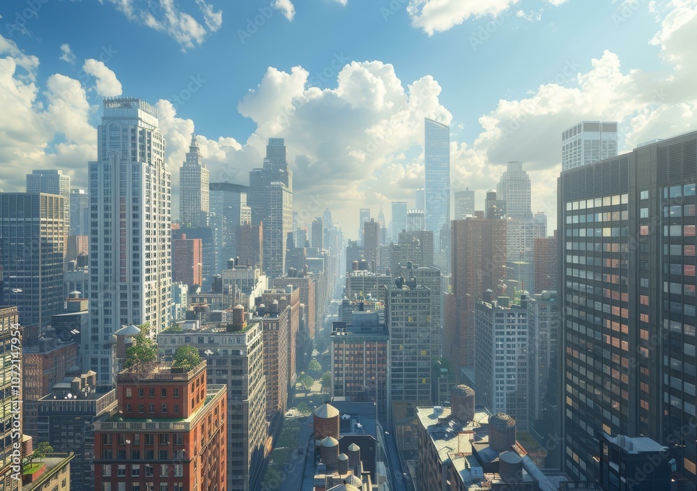Fototapeta premium New York City Skyline Panorama View